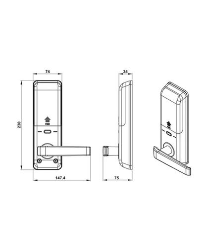 Khóa điện tử HAFELE EL7000-TC