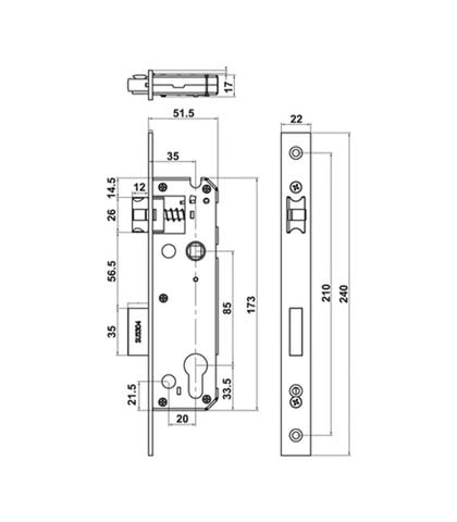 Khóa điện tử HAFELE DL6600