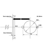KHÓA TAY NẮM GẠT HAFELE 2 CHỨC NĂNG 489.10.820