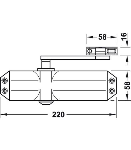 TAY CO THỦY LỰC HAFELE 60KG 931.84.239