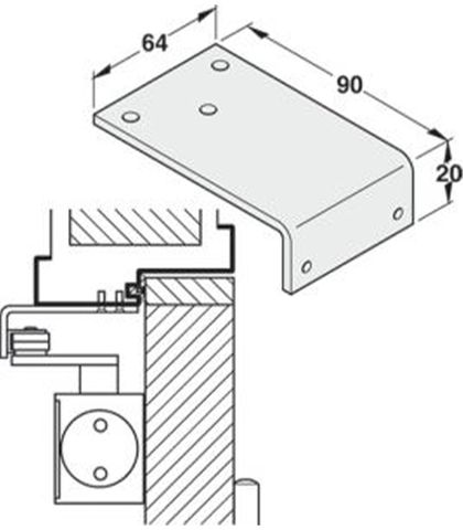 TAY CO THỦY LỰC HAFELE 80KG DCL15 931.84.689