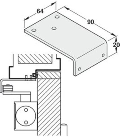 TAY CO THỦY LỰC HAFELE 100Kg DCL51 931.84.669