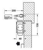 TAY CO THỦY LỰC HAFELE 80Kg DCL15 931.84.629