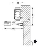 TAY CO THỦY LỰC HAFELE 80Kg DCL15 931.84.629
