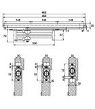 TAY CO THỦY LỰC LẮP ÂM 60KG HAFELE 931.47.039