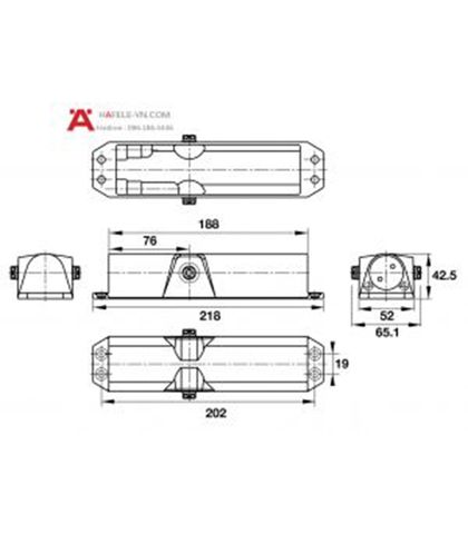 TAY CO THỦY LỰC 80KG HAFELE 931.77.129