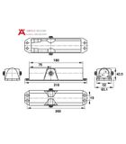 TAY CO THỦY LỰC 80KG EN2-4 HAFELE 931.77.119