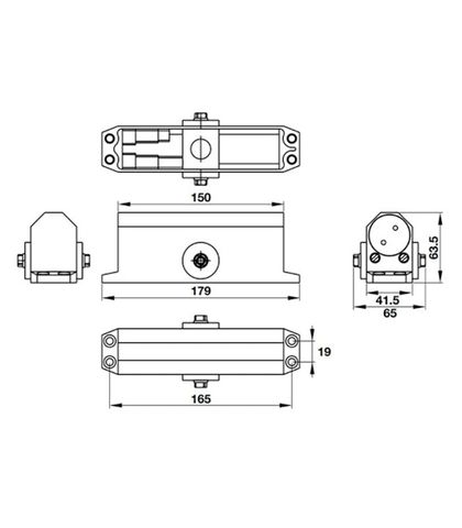 TAY CO THỦY LỰC 60KG EN3 HAFELE 931.77.039