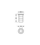 CHỐT ÂM 155MM HAFELE 911.81.166