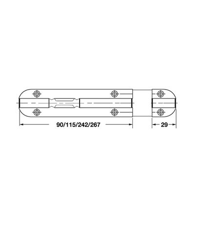 CHỐT AN TOÀN 102MM HAFELE 489.71.300