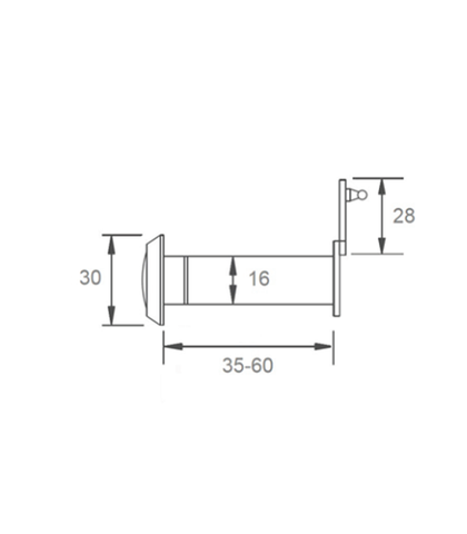 MẮT THẦN 35 - 55MM HAFELE 709.44.250