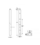 CHỐT ÂM 305MM HAFELE 489.71.461