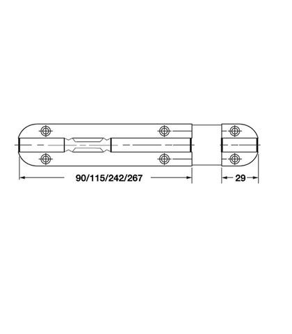CHỐT AN TOÀN 152MM HAFELE 489.71.310