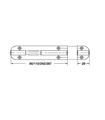 CHỐT AN TOÀN 254MM HAFELE 489.71.321