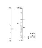 CHỐT ÂM 204MM HAFELE 489.71.450