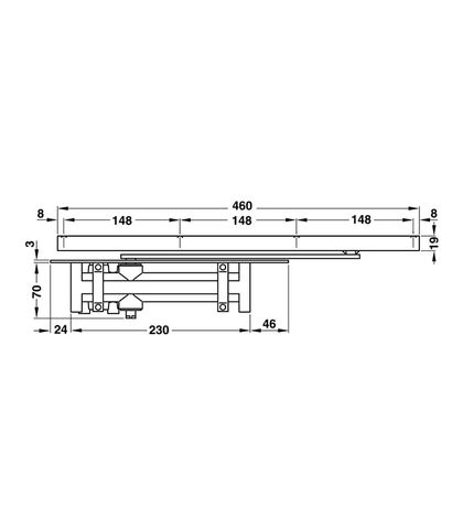 TAY CO THỦY LỰC HAFELE 80KG 931.84.087