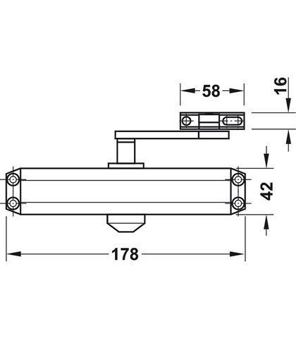 TAY CO THỦY LỰC HAFELE 60Kg DCL11 931.84.659