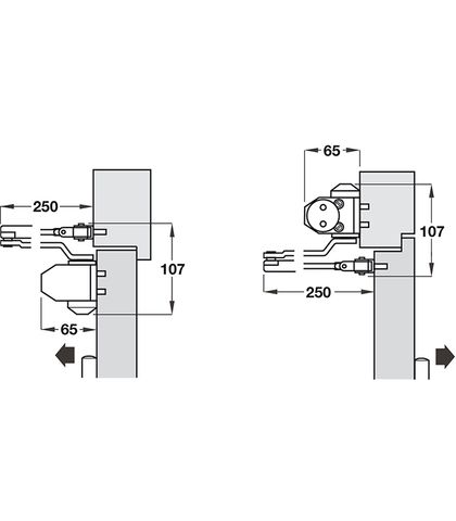 TAY CO THỦY LỰC HAFELE 60Kg DCL11 931.84.659