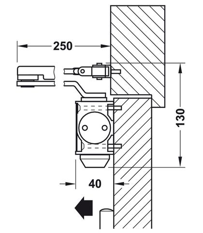 TAY CO THỦY LỰC HAFELE 80KG DCL15 931.84.689