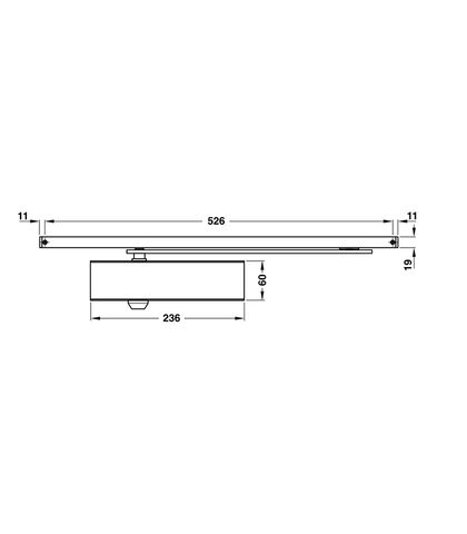 TAY CO THỦY LỰC HAFELE 80KG 931.84.119