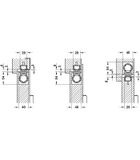 TAY CO THỦY LỰC HAFELE 150Kg 931.84.399