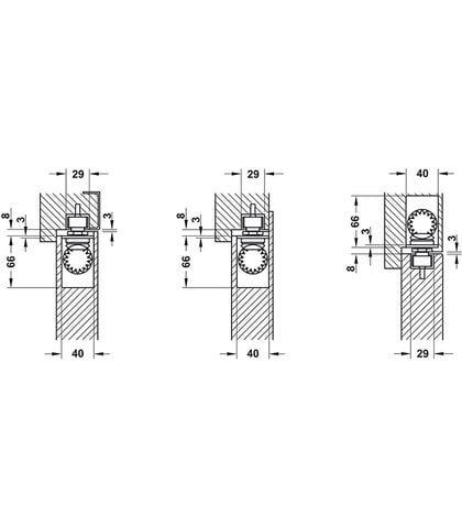 TAY CO THỦY LỰC HAFELE 150Kg 931.84.005