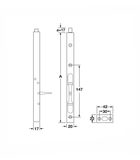 CHỐT ÂM 300MM HAFELE 911.81.343