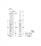 CHỐT ÂM 205MM HAFELE 911.81.167