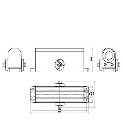 TAY CO THỦY LỰC 65KG BM-165 BAUMA 931.47.079