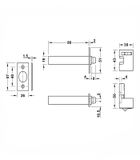 CHỐT AN TOÀN DẠNG XÍCH HAFELE 911.59.428