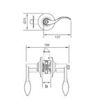 BỘ KHÓA TAY NẮM CỬA ĐI HAFELE 489.10.194