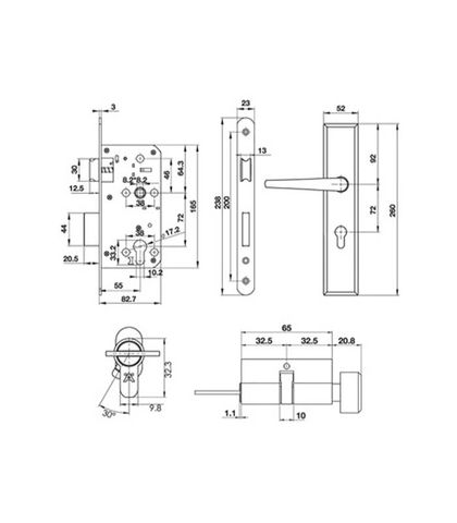 BỘ TAY NẮM ĐẾ DÀI HAFELE KIỂU OVAL 499.62.503