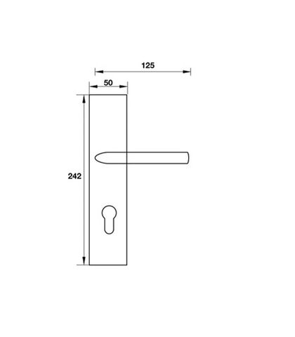 TAY NẮM CỬA CHÍNH HAFELE MỞ PHẢI 903.98.465