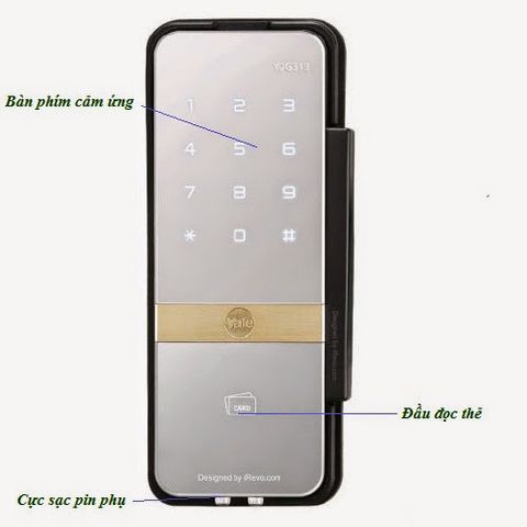 Khóa cửa kính Yale YDR 313