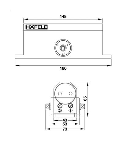 TAY CO THỦY LỰC 80KG HAFELE 499.30.003