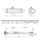 TAY CO THỦY LỰC 60KG HAFELE 489.30.011