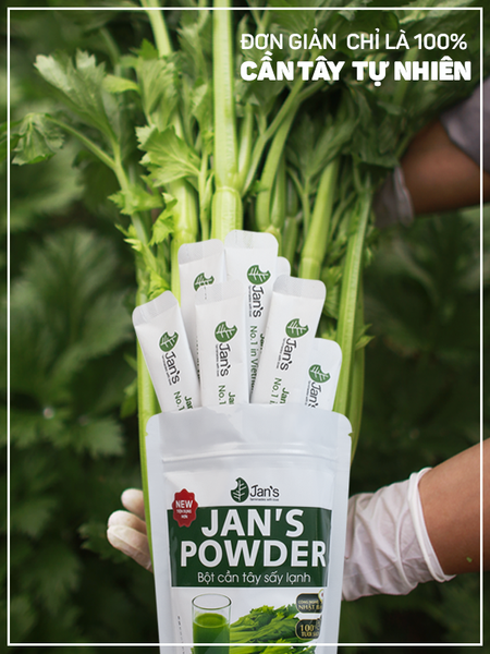 Bột Cải Kale Sấy Lạnh hữu cơ Jan’s Powder