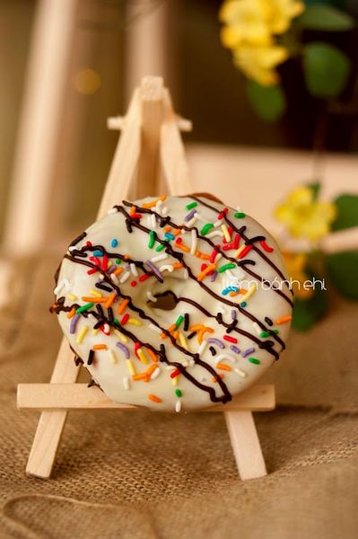 Donut socola trắng