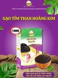 Gạo lứt tím than hữu cơ Hoàng Kim - Đặc sản gạo lứt