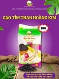 Gạo lứt tím than hữu cơ Hoàng Kim - Đặc sản gạo lứt