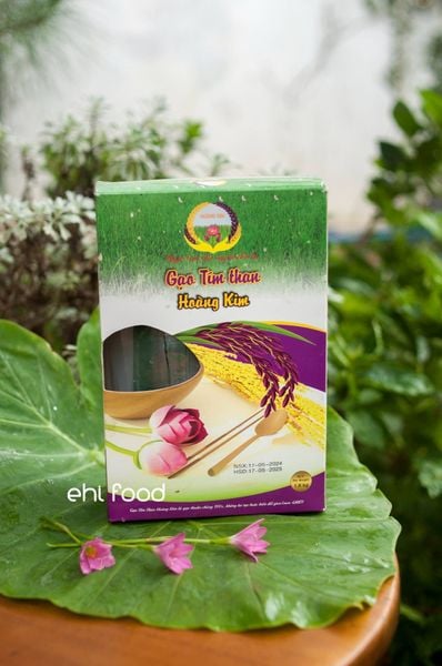 Gạo lứt tím than hữu cơ Hoàng Kim