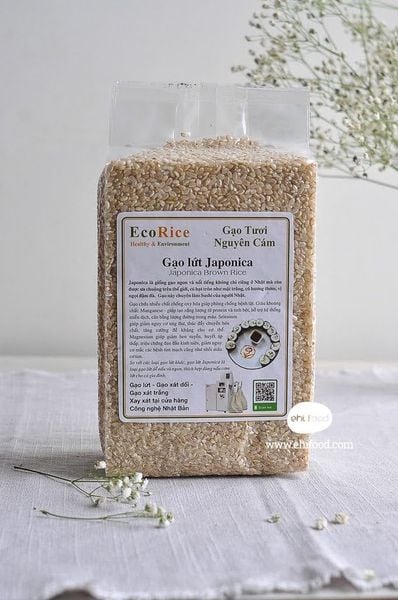 Gạo lứt trắng Japonica hữu cơ