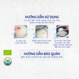 Gạo trắng hữu cơ Japonica ăn dặm cho bé Hoa Sữa