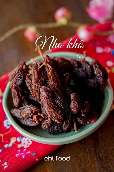 Nho khô Úc rời (tách từ nho Úc nguyên cành) thơm ngon thượng hạng