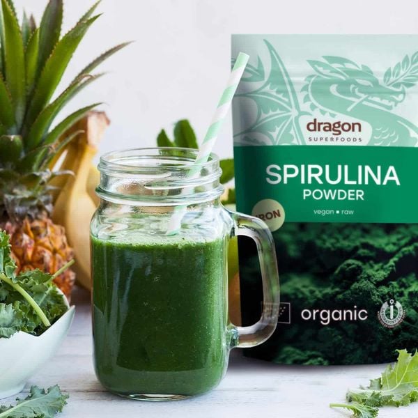 Bột tảo lục Chlorella hữu cơ Dragon Superfoods