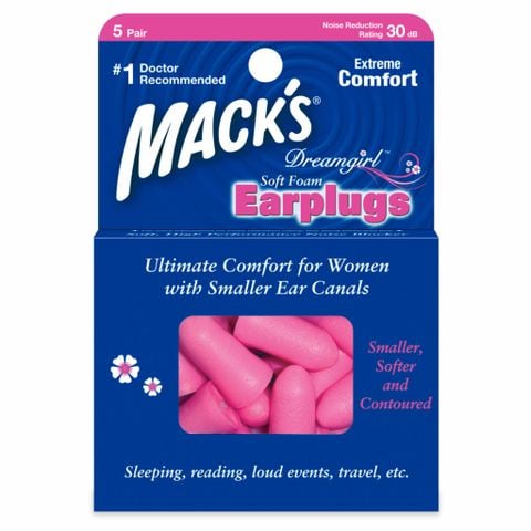 Hộp 5 đôi Nút bịt tai chống ồn cho nữ Macks Dream Girl - Nhập khẩu từ Mỹ