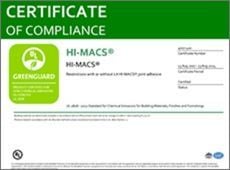 2023 HIMACS Standard GREENGUARD Certification