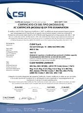 cleaf marine laminate certificato imo med mod b jpg