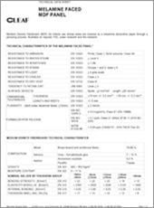 cleaf melamine faced particleboard technical data