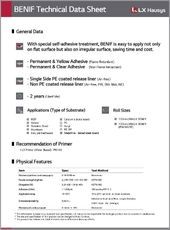 BENIF Interior Film Technical Data Sheet